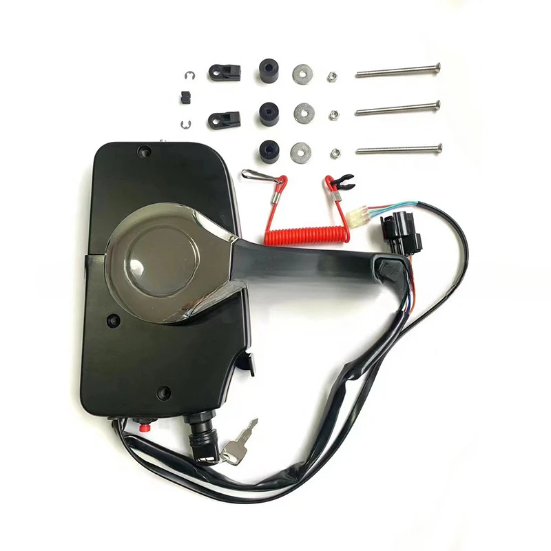 Side single-handed outboard machine on-hook front operation control box