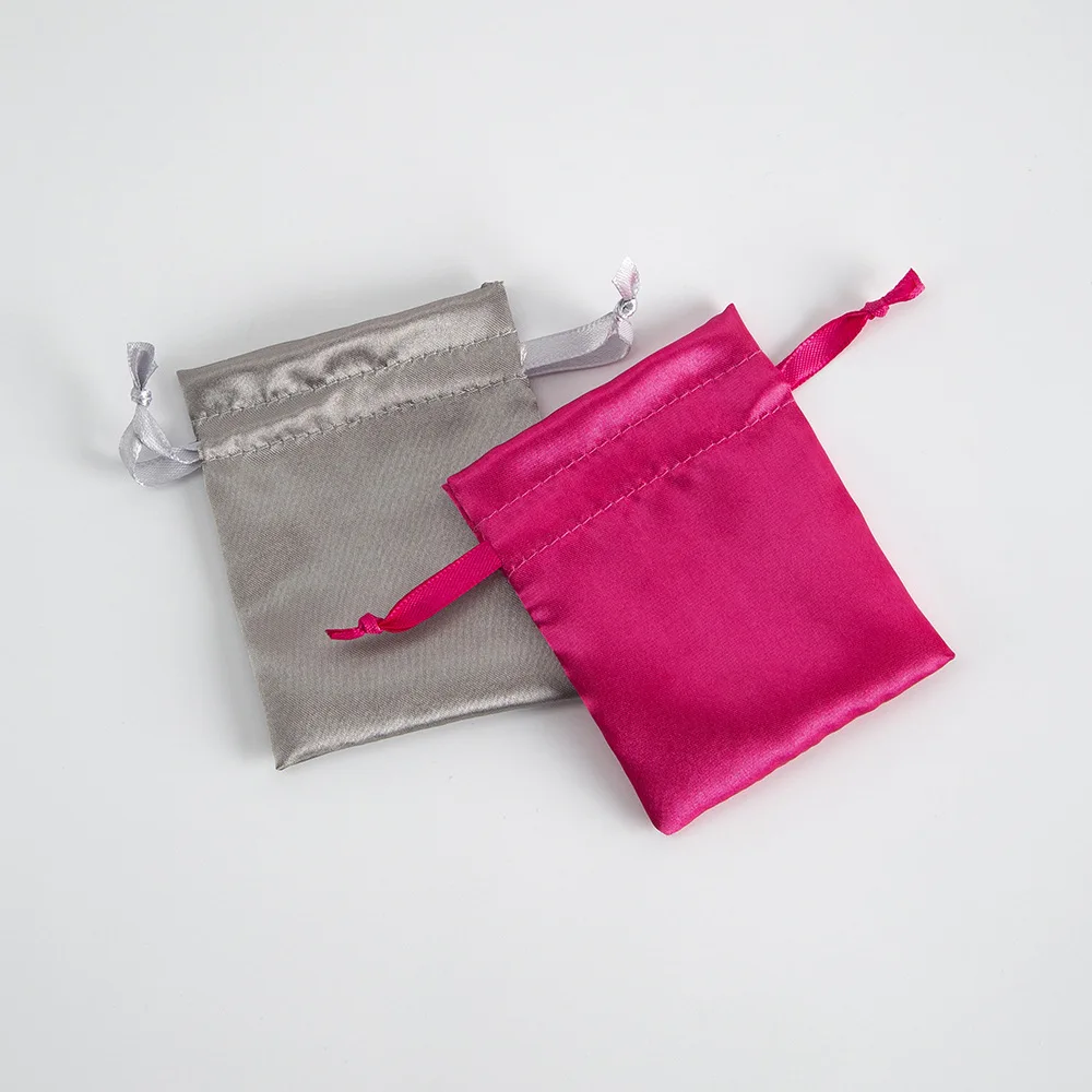 5 قطعة حقيبة هدايا من الساتان الحريري تخزين الرباط للمجوهرات قلادة حلقة المنظم الحقيبة عيد الميلاد حفل زفاف لصالح لوازم التعبئة والتغليف #6