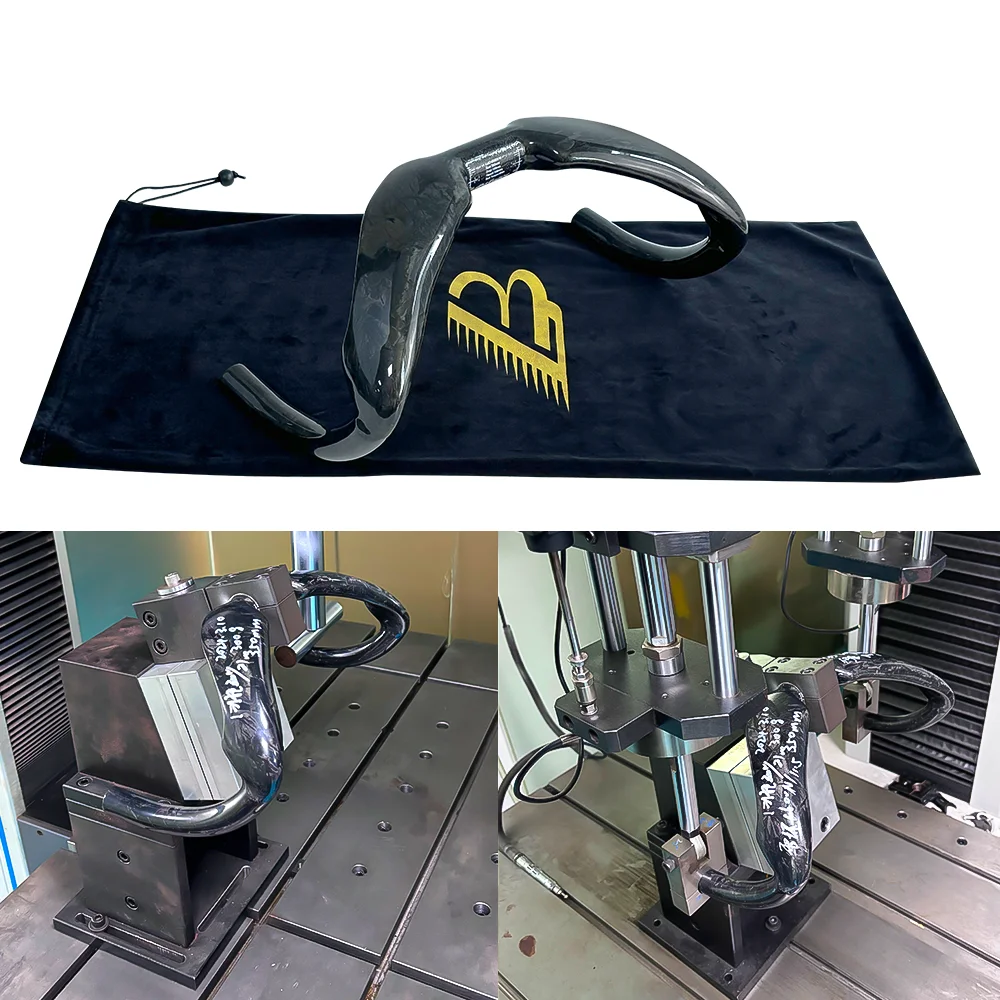 

BALUGOE Carbon Fiber TT Bicycle Handle Track Bicycle Handle Sprint Athletic Handle UD Bright Pattern Compliant with UCI 31.8mm