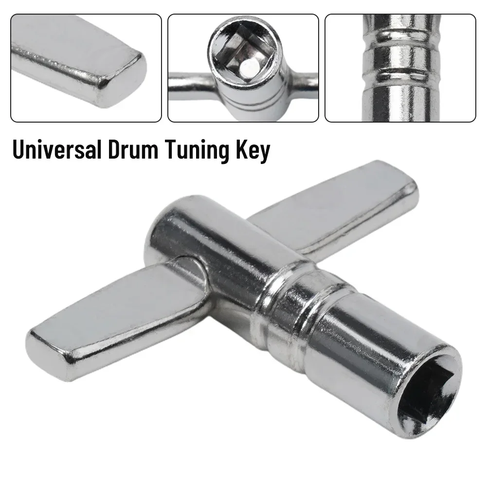 1PCS Drum Tuning Parts Drum Key Standard Square 5.5mm Metal Drum Tuning Key T-shaped Drum Key Square Drum Wrench Instrument Part