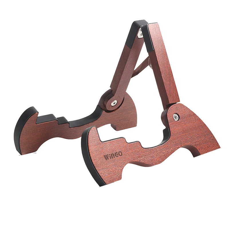

Portable Wooden Holder Stand Foldable Stand For Folk Classical Acoustic Guitar Portable String Instrument Stand-ABAF