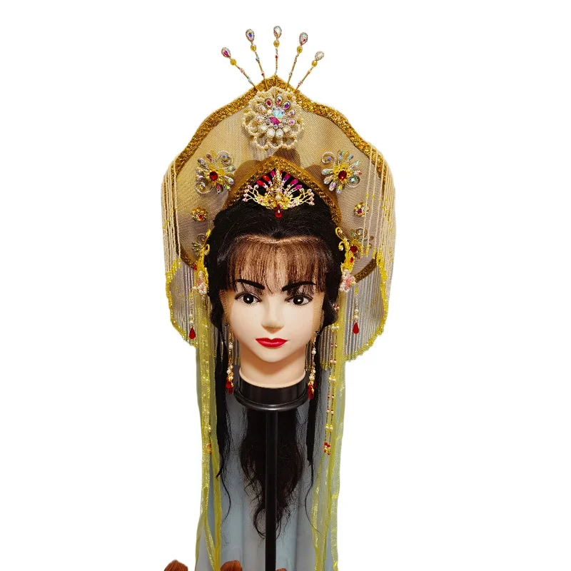 ZOCO ليو يي مرت على كتاب ليكسايد وداع التنين فتاة سانيانغ خوذة قبعة أوبرا هوادان القبعات يو أوبرا هوانغمي أوبرا