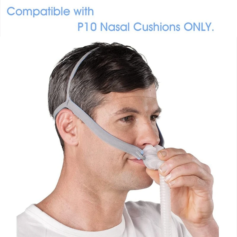 Replacement Headgear For Resmed Airfit P10 Nasal Pillow CPAP Mask Straps With Adjustment Clips