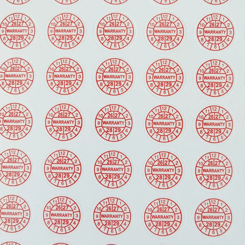 450pcs 10mm Diameter Round Fragile Paper Sticker Warranty Destructive Adhesive Eggshell Seal