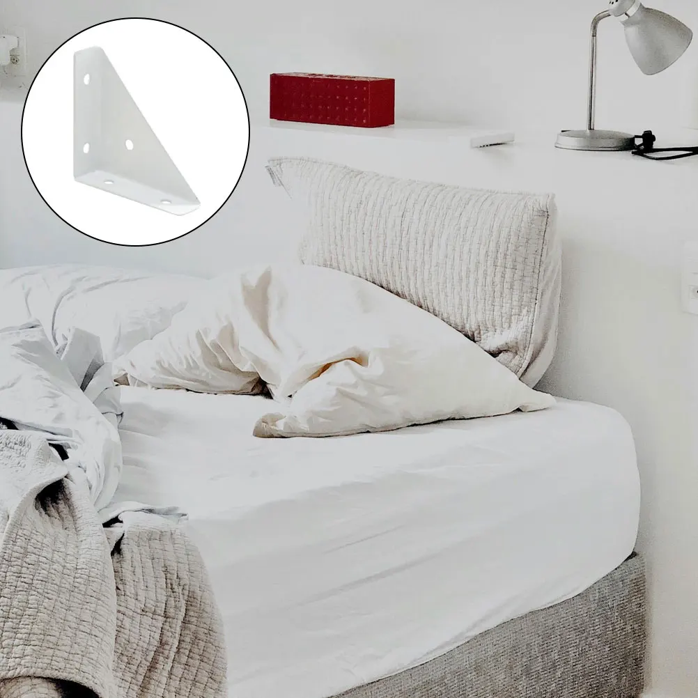 

6Pcs Heavy Duty Triangle Corner Brackets Furniture Corner Braces for Bed Table Cabinet Shelf Shelf Brackets Furniture Hardware