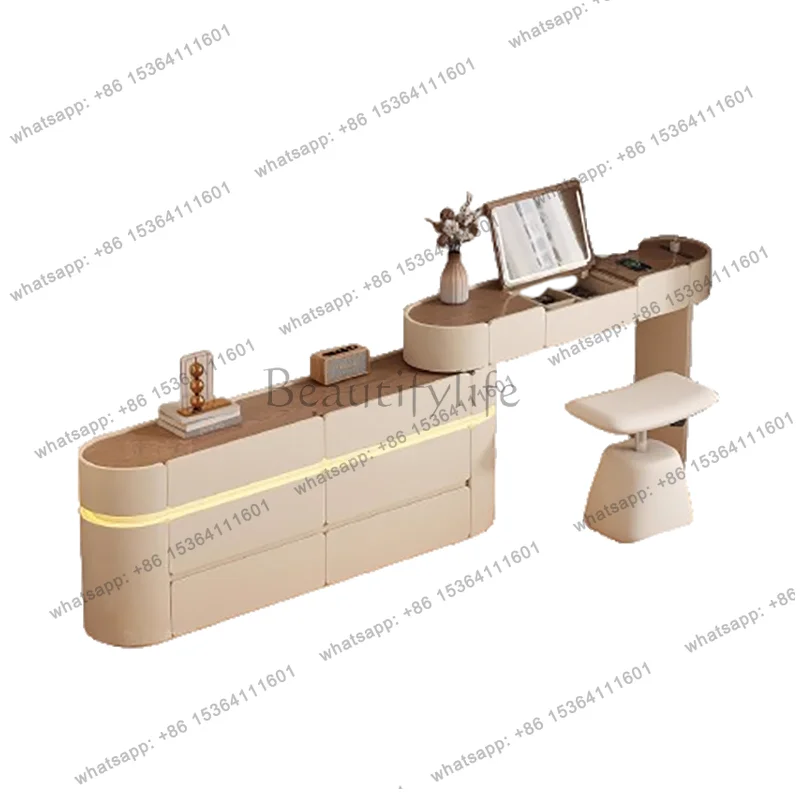 Nordic Elegant Vanity Desk With Storage Design Meticulous Exquisite Vanity Desk Trendy Classic Coiffeuse De Chambre Furniture