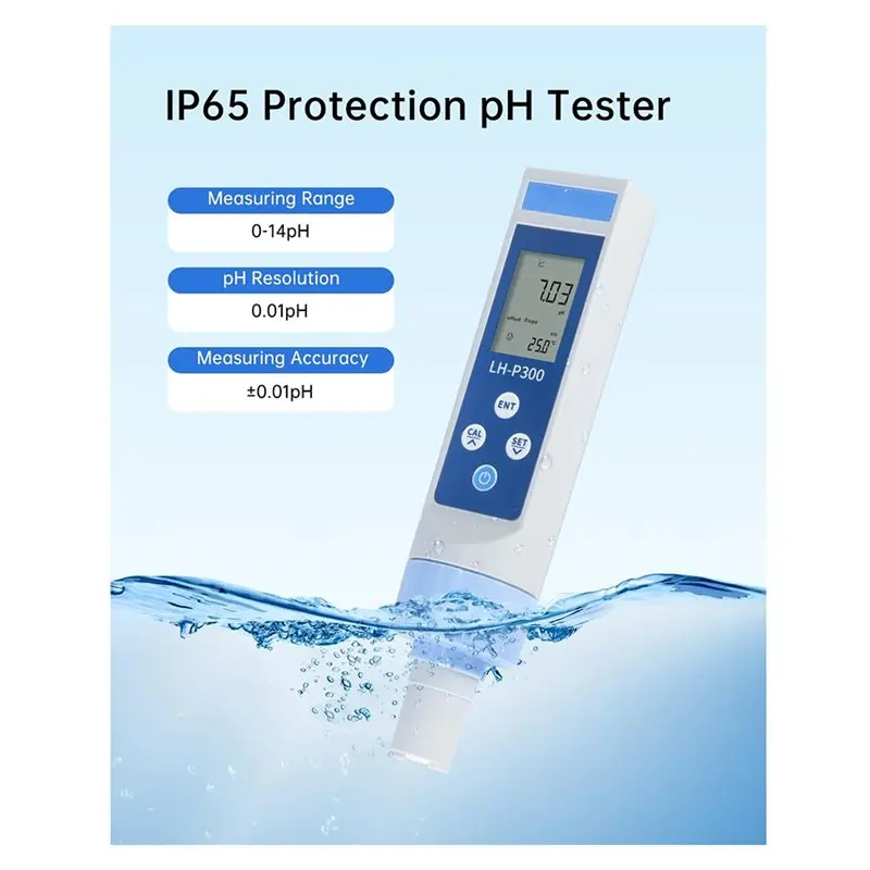[NEWA64Z!】 Digital 0.01 High Accuracy ATC PH Pen Tester 0-14 IP65 For Waterproof For Water Pool Aquaculture Cosmetics Range