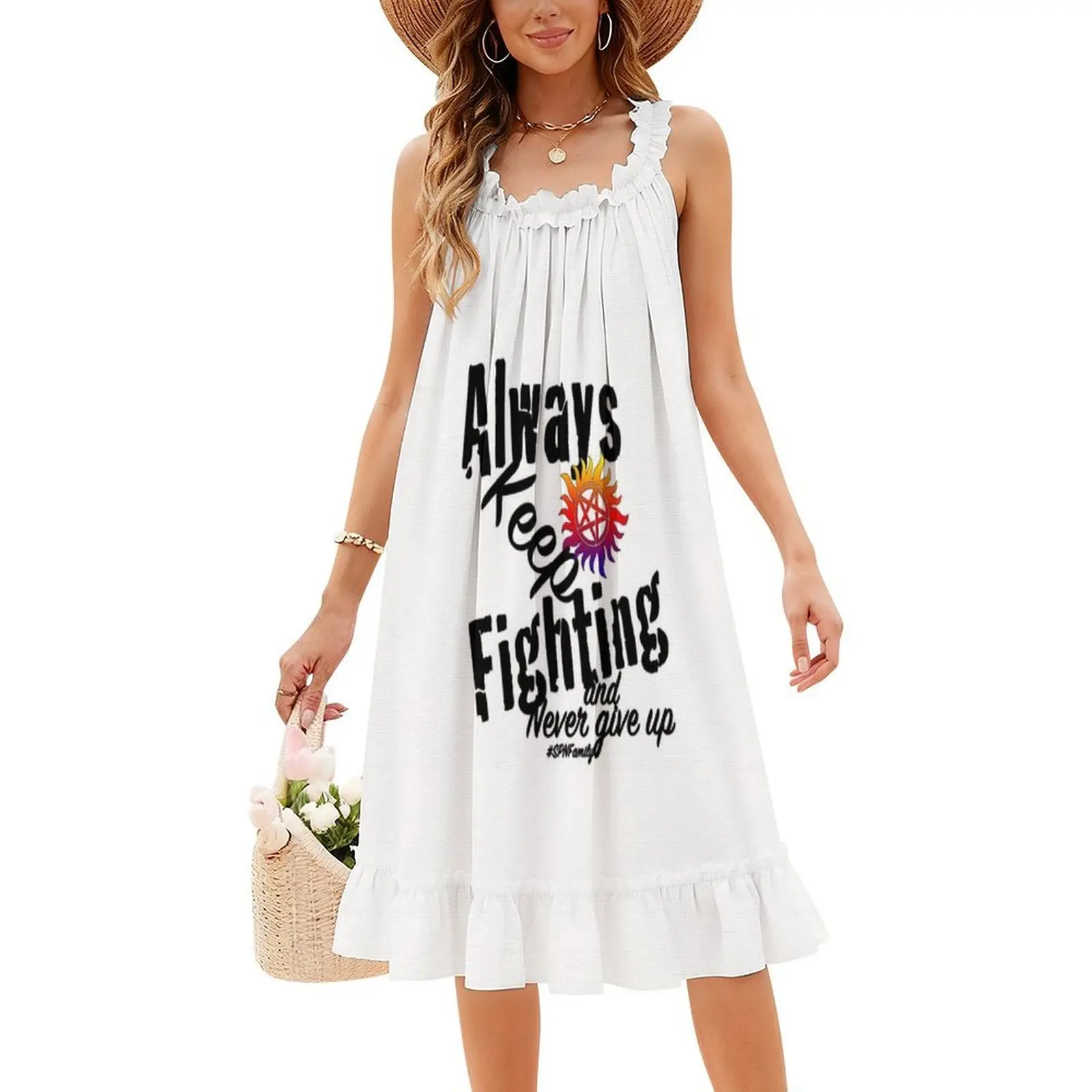 استمر في القتال فستان الحفلات الأنيق للسيدات على شكل حرف A مع خيارات قصيرة/طويلة/بدون أكمام، استمر في القتال دائمًا #4