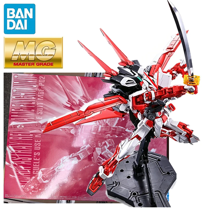 

In Stock BANDAI PB LIMITED MG 1/100 MBF-P02 Gundam Astray Red Frame Flight Unit Anime Action Figures Assembly Model Toy