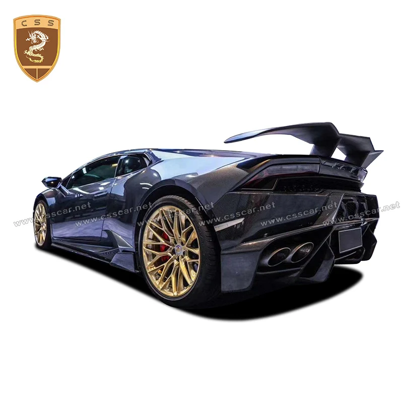 Dry Carbon Fiber LP610 Side Skirts Extensions for Lamborghini Huracan Vors Style Car Door Sill Pedal Splitter lp580 Accessories view 2