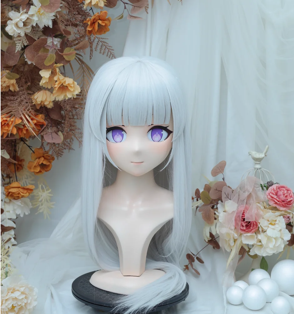 

(NFD-14-5)Customize Full Head With Lock Crossdress Doll Female/Girl Japanese Anime Cartoon Character Kig Cosplay Kigurumi Mask