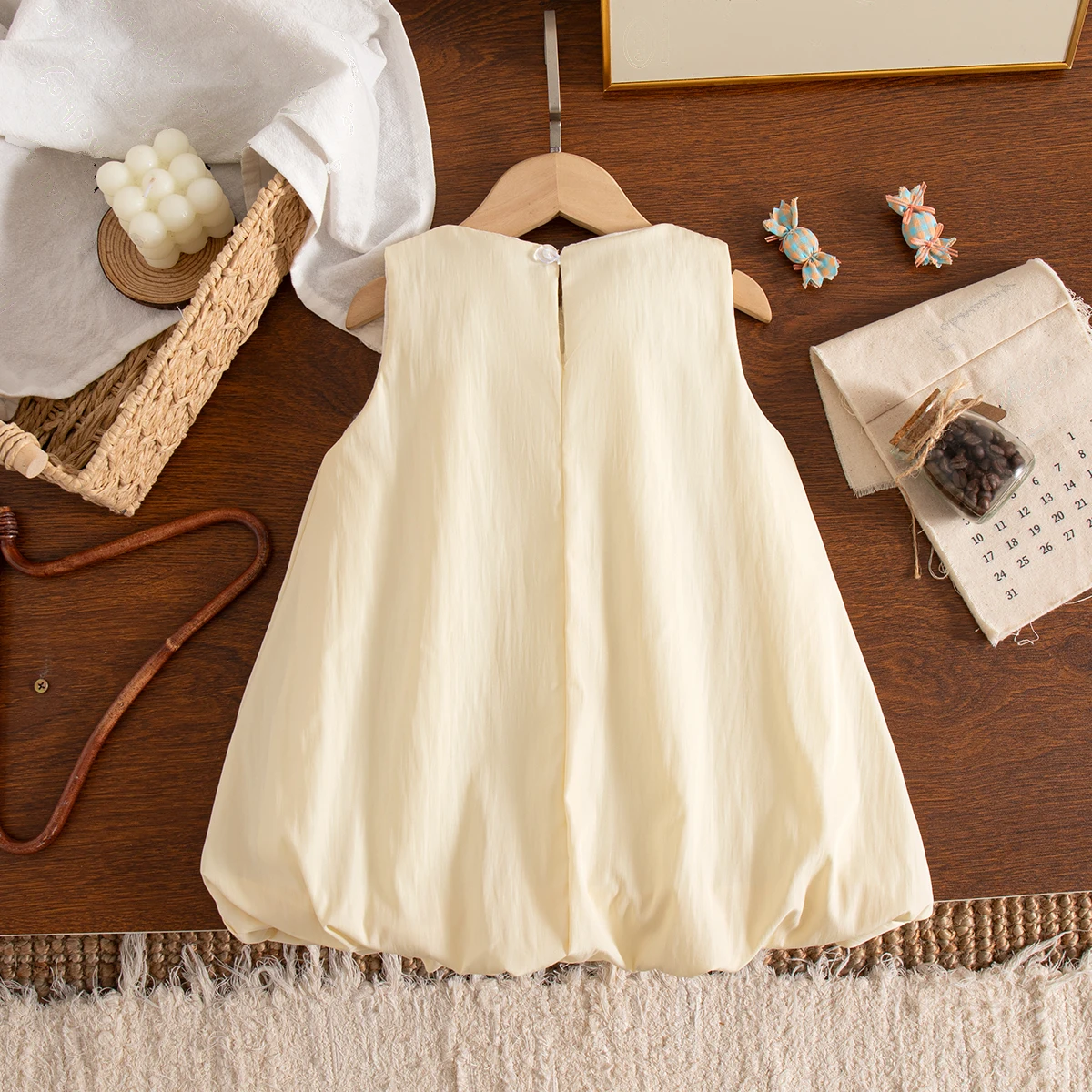 Summer Baby Girl Dress Sweet Korean Sleeveless Vest Dress Daily Outings Comfortable Dress For Children Aged 9 Months - 3 Years