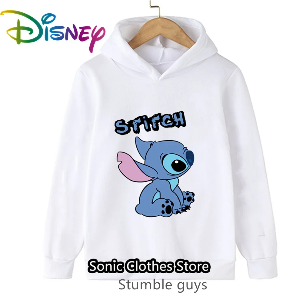 

Girls Stitch Disney Hoodie Fall Kids Fashion Casual Activewear Soft Material