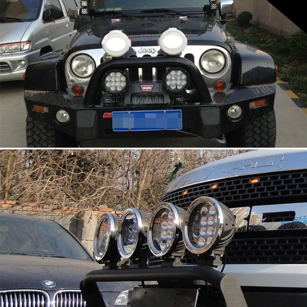 7-Zoll-4D-LED-Arbeitsscheinwerfer für Offroad-SUV-LKW, Nebelscheinwerfer, LED-Spotlichter, hochhelle Arbeitsleuchten – Detail 6