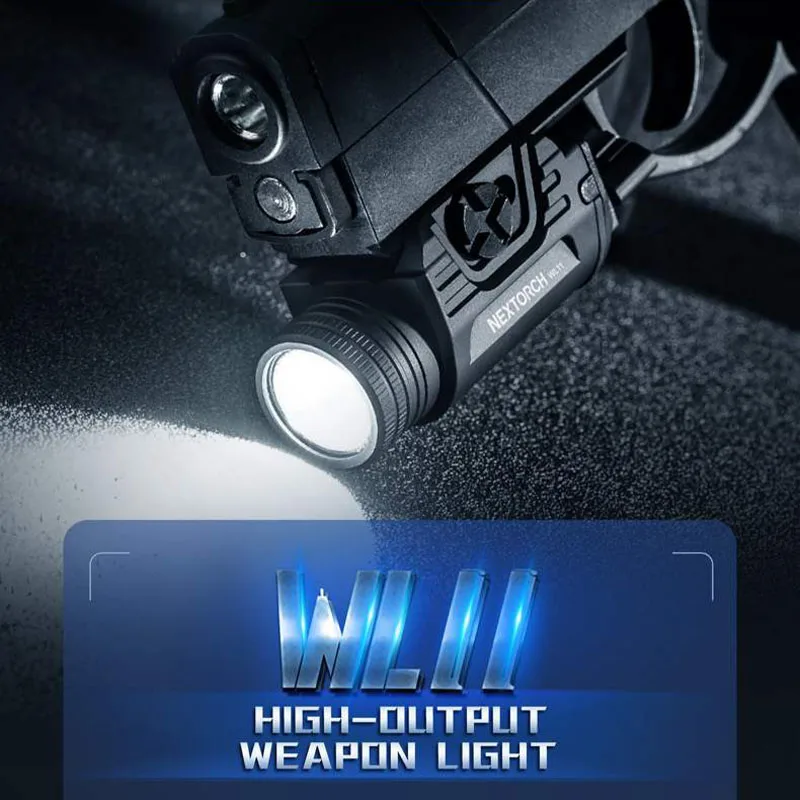 

Nextorch WL11 Rail-mounted High-output Tactical Flashlight, 650 Lumens 130m Range,16340 Battery,Fits for Picatinny & GLOCK Rails