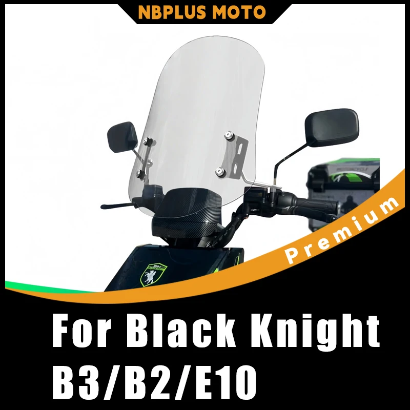 【Premium】 For Black Knight B3/B2/E10 & Saige Electric Scooter Modified Front Windshield Windscreen Accessories