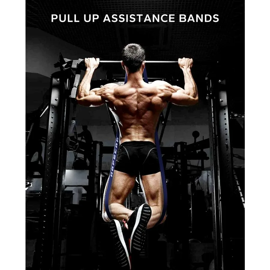 مجموعة أربطة المساعدة للسحب من HAPBEAR مكونة من 5 أشرطة مقاومة مثالية للتدريبات المنزلية وتمارين التمدد والعلاج الطبيعي #4