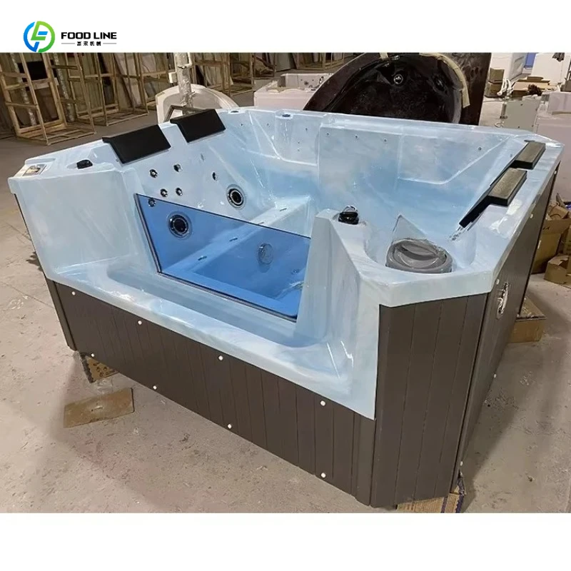 Outdoor Portable Hot Bubble Spa, 130 Jet Inflatable Massage Tub, Heated Whirlpool Pool for Terrace & Yard