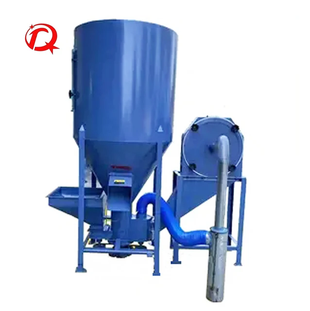 

Feed factory cattle feed grinder mixer machine poultry feed crushing and mixing machine for sale