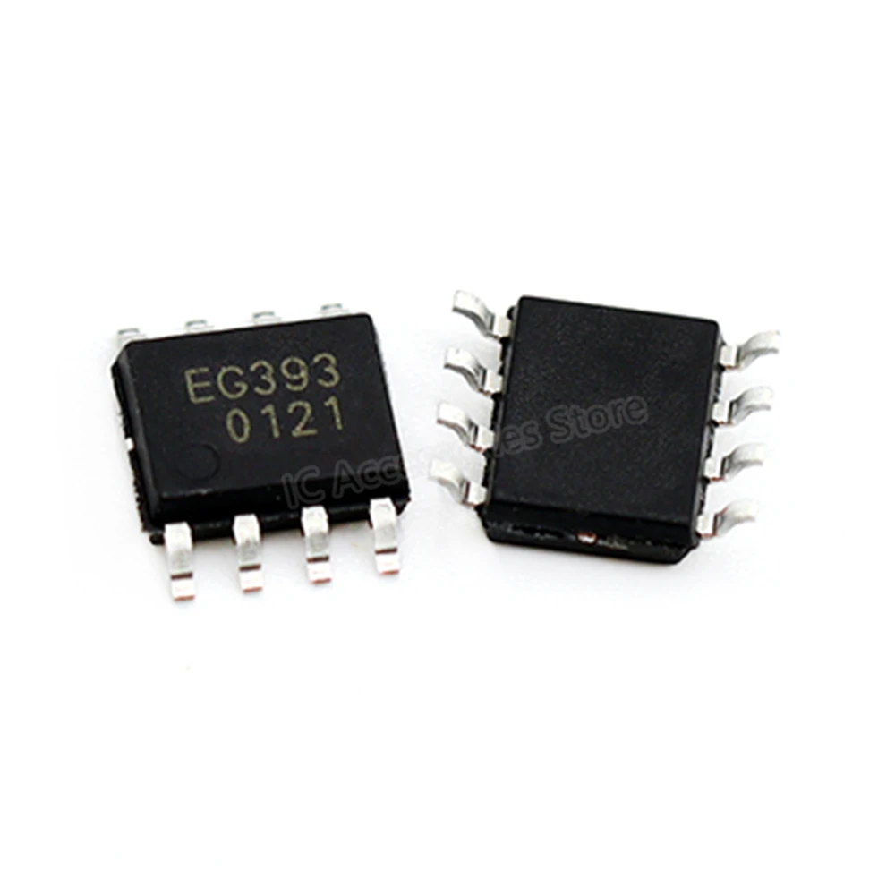 80pcs EG393 SOP8 dual independent high precision voltage comparator chip compatible with LM393 100% New and Original In Stock