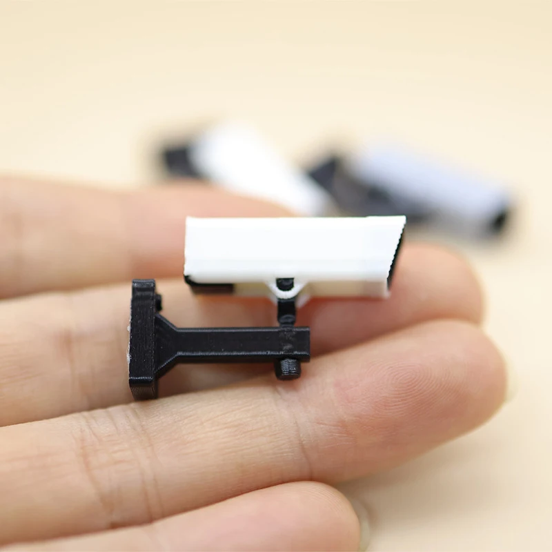 1PCS 1/12 Scale Miniature Surveillance Camera for Dollhouse Decor, Home Dolls Micro Scene Accessory