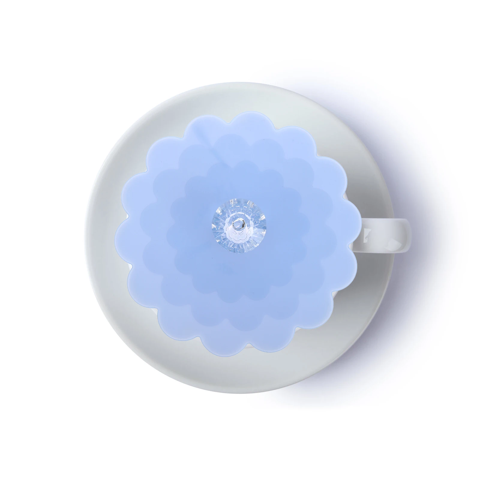 

6Pcs Flower Edge Silicone Cup Lids Reusable Decorative Silicone Mug Covers Spill Proof Drink Lids for Cups Mugs Glasses