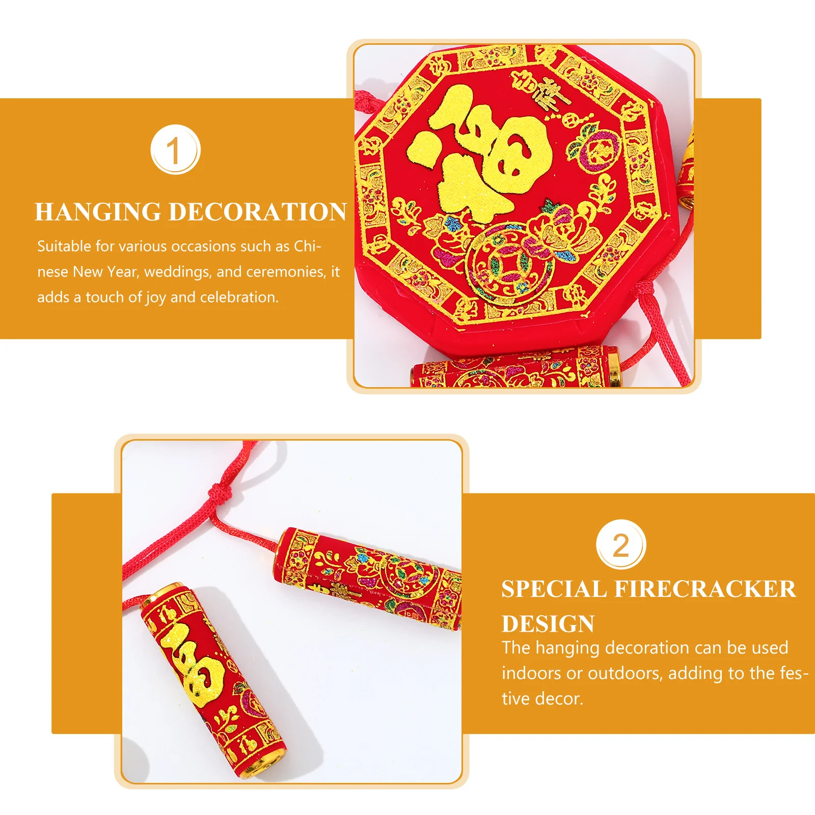 

Chinese New Year Simulation Decor Indoor Outdoor Festival Pendant Tassel Ornament Party Supplies Hanging Decoration