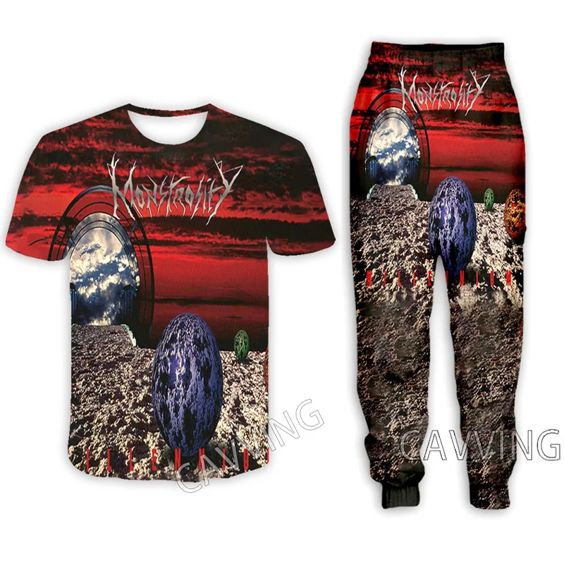 

Monstrosity Rock 3D Printed Casual T-shirt + Pants Jogging Pants Trousers Suit Clothes Women/ Men Sets for Women/Men