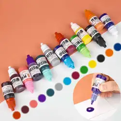 10ml Ink Textile Waterproof Oil Ink Stamp Refill Ink Rubber Stamp Oil Inking Photosensitive For Office School Make Seal Supplies