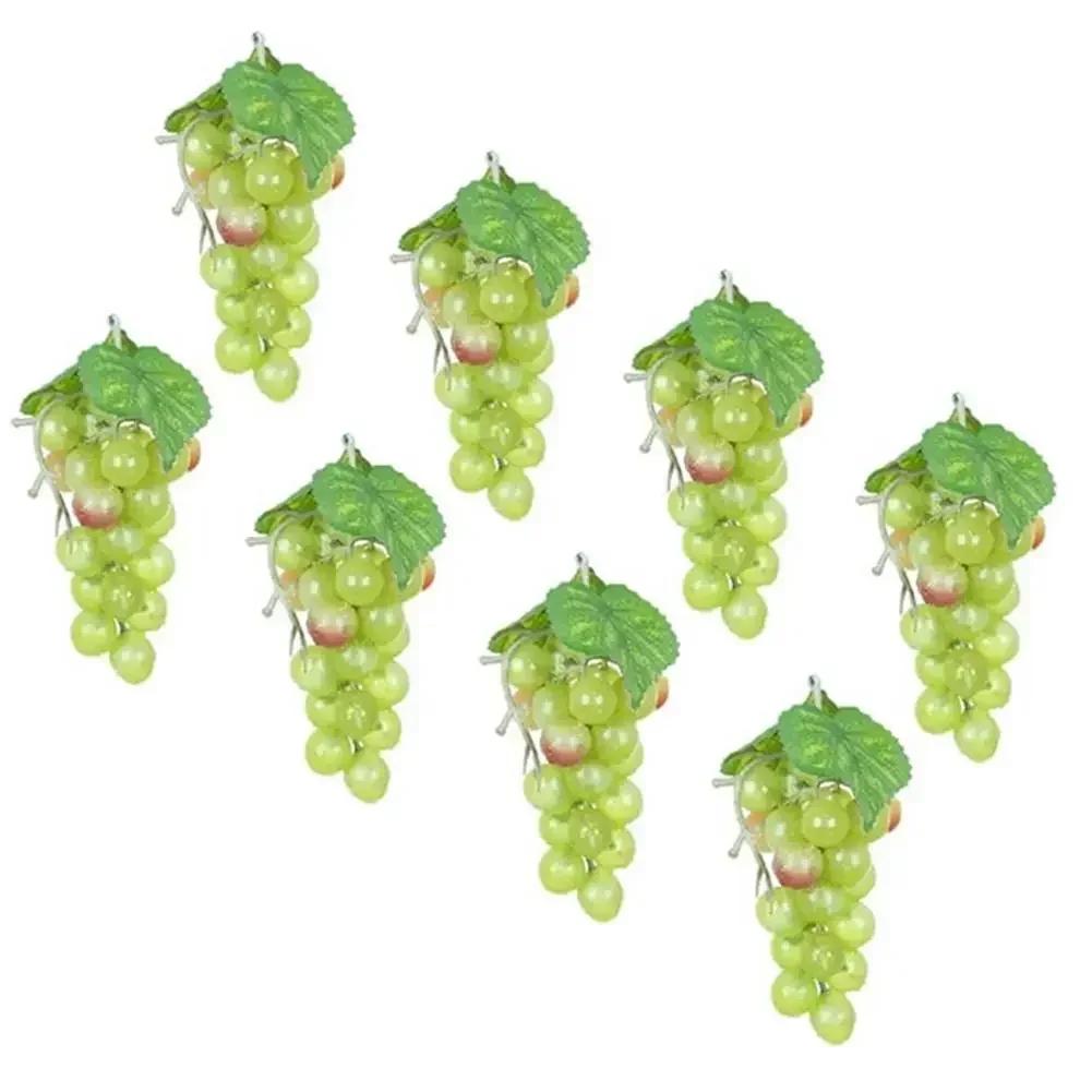 Artificial Simulation Fruit Grapes Plastic Fake Leaves Christmas Home Garden Wedding Party Decoration Food Photography Props