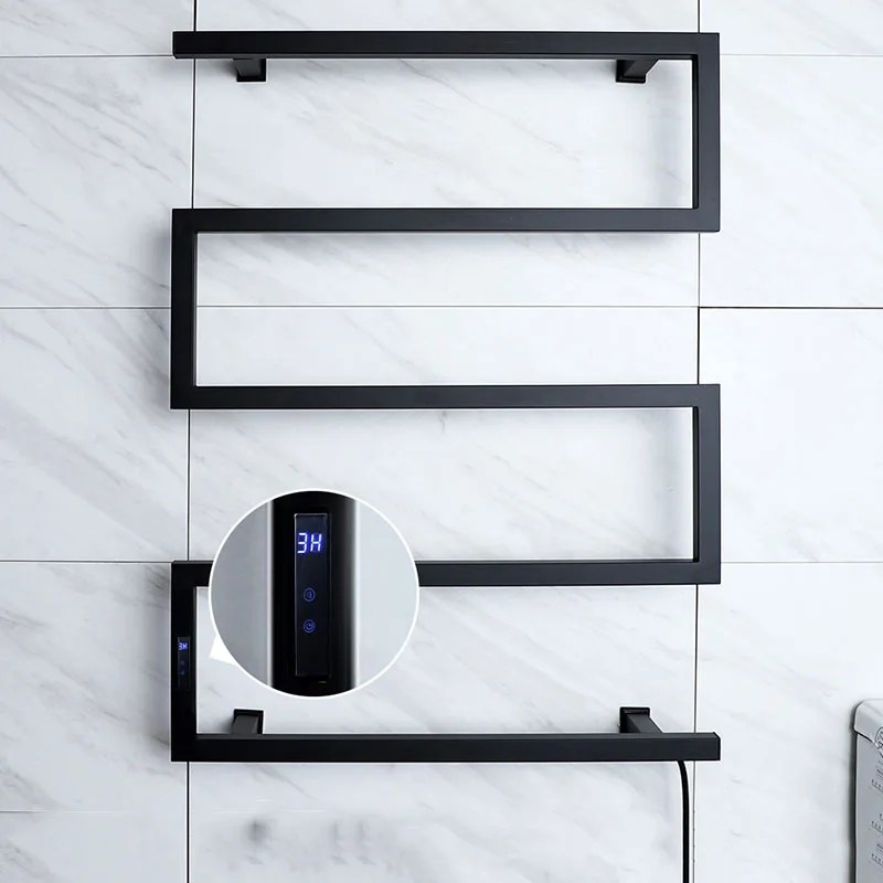 drying intelligent constant temperature rack bathroom quick heating 0528Heated towel rack digital display clothes