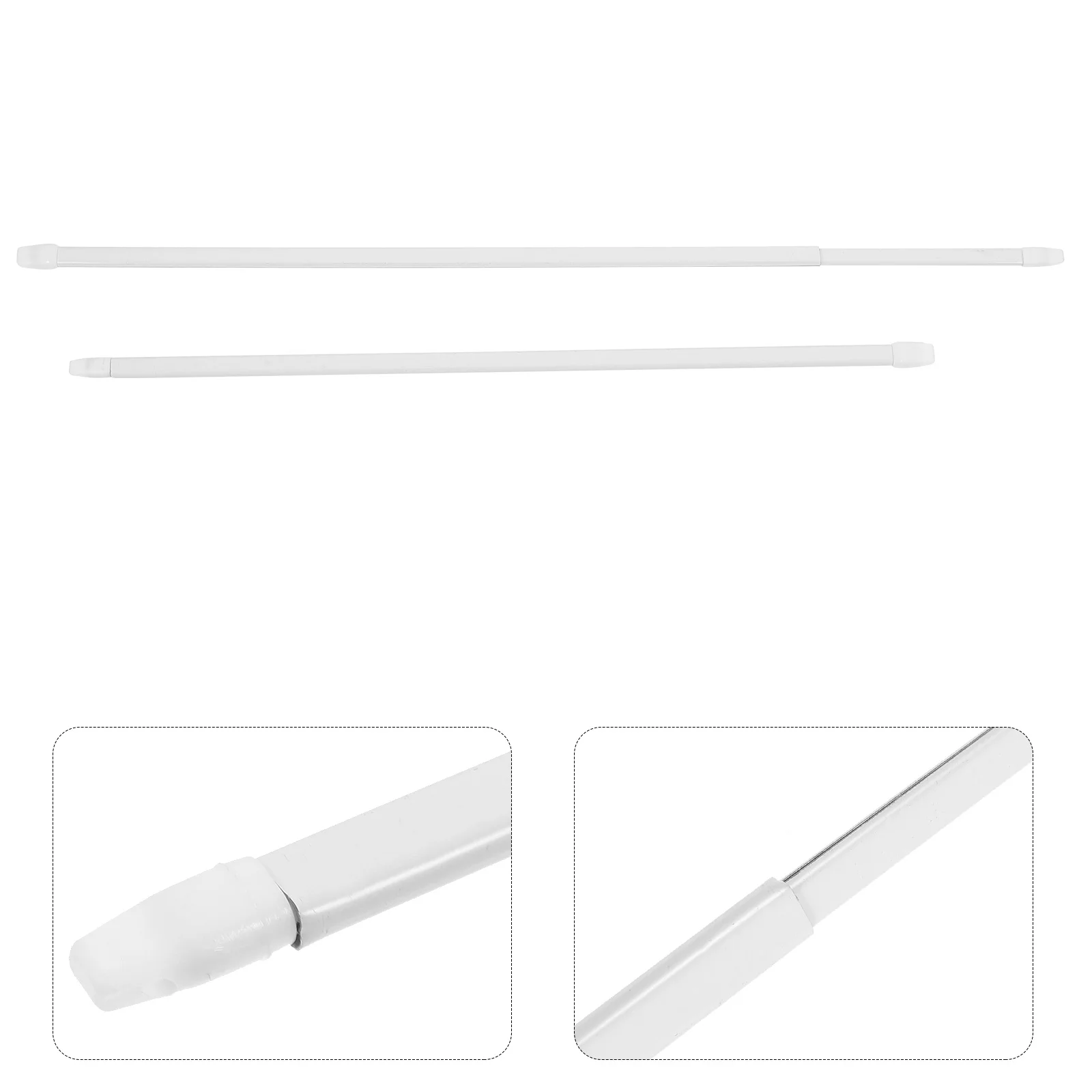 

Adjustable No Drill Shower Curtain Rod Extendable Tension Pole For Bathroom Kitchen 40-70Cm Easy Install Modern Design Wall