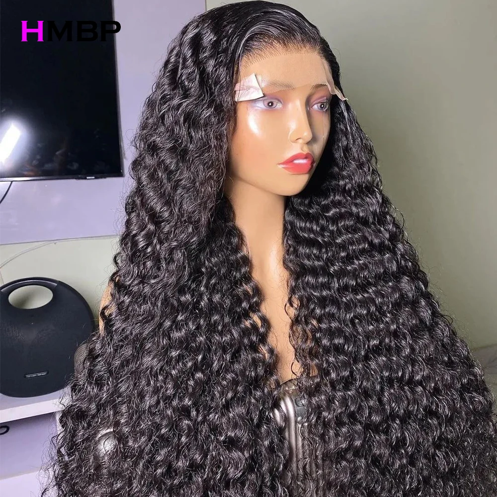 350 Density 360 Full Lace Wig Water Wave 13x6 HD Lace Frontal Wig Preplucked Brazilian Lace Front Wigs 4x4 Closure Wig