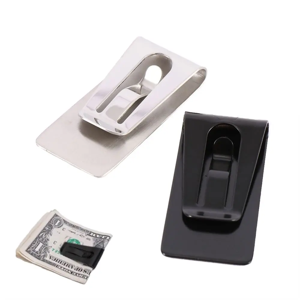 

Portable Creative Metal Clip Ticket Holder Bill Clip Business Card Holder Cash Holder ID Card Money Clips Hollow