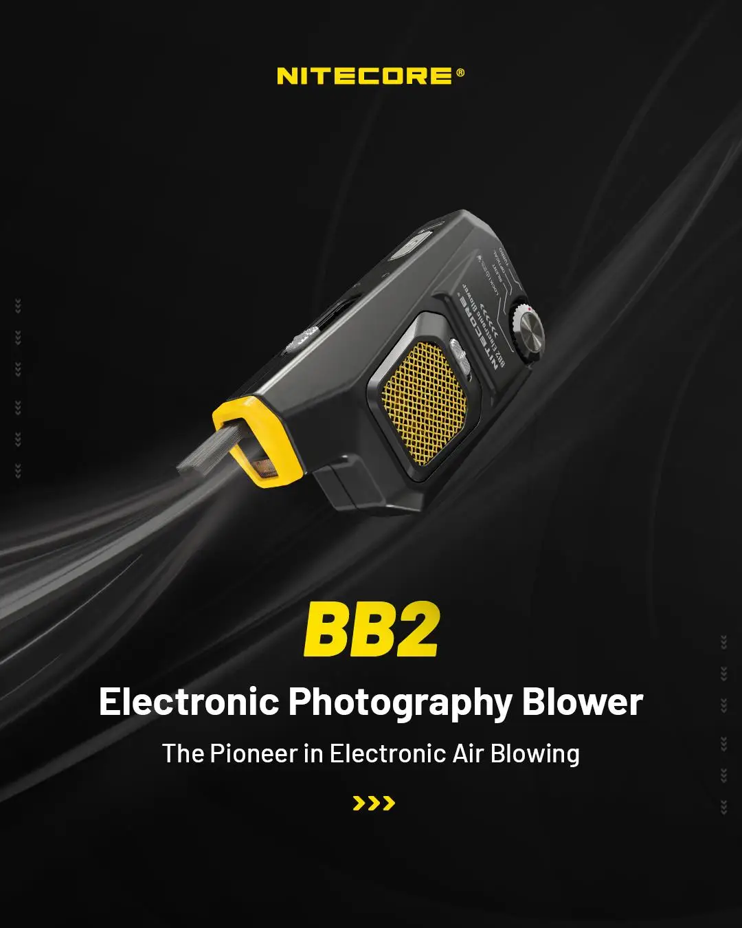 Nitecore BB2 Electronic BlowerBaby Photography Blower Multi Function Purpose Lightweight Portable Air Blower Max 33.6W 80Km/H