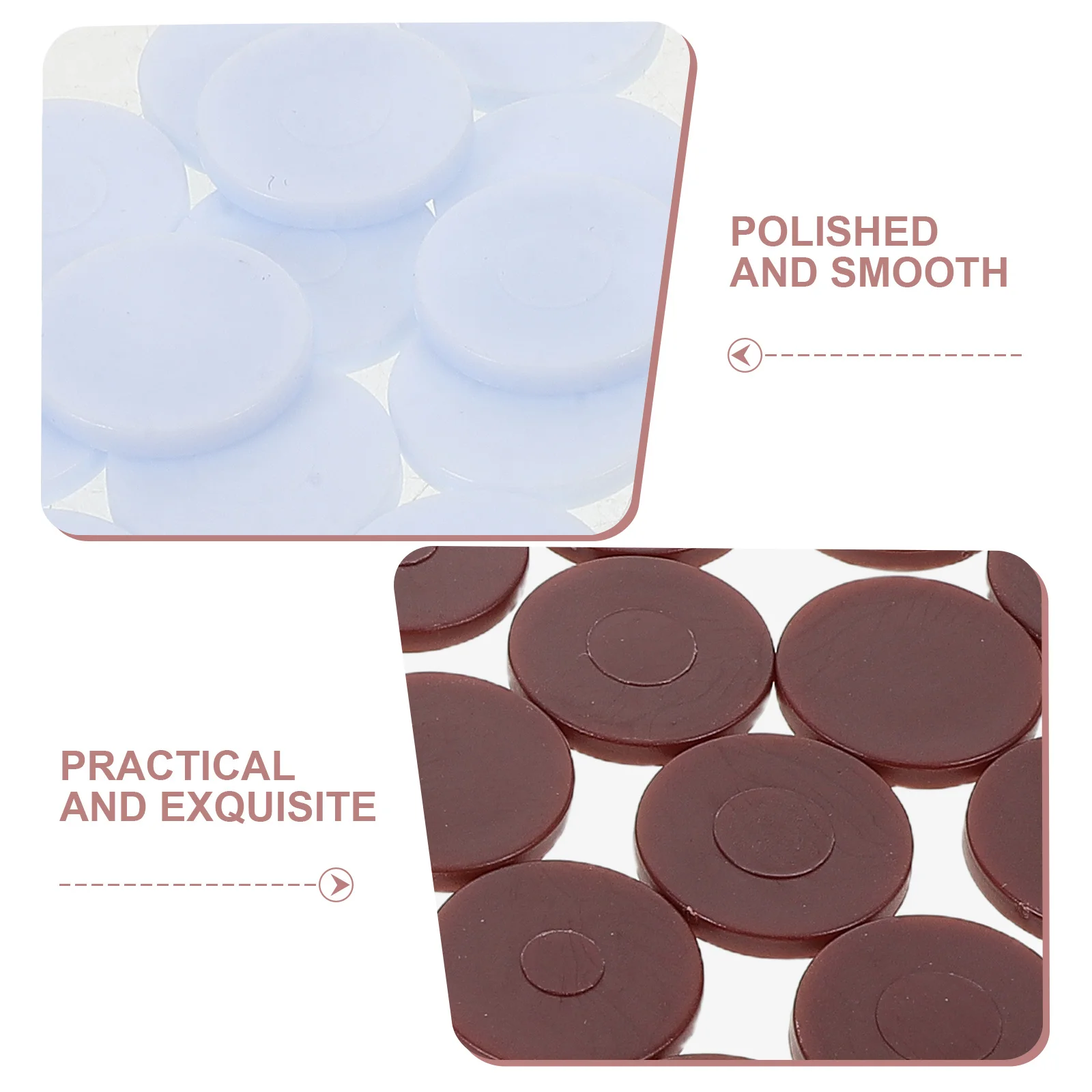 96Pcs Board Game Chess Pieces Tone Design Compatible with Checkers Backgammon Learning Tools for Tabletop Game