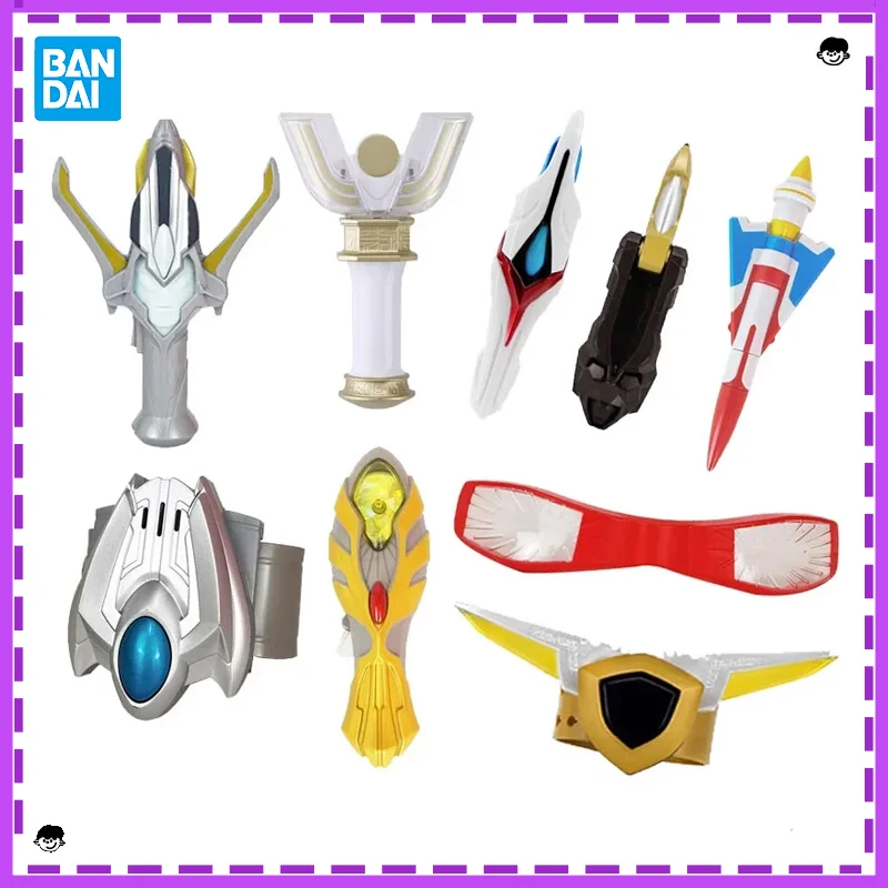 

BANDAI Ultraman Mini Transformer Tiga SPARK LENCE Gaia Agul Dyna LEEFLASHER Anime Figures Collectible Model Kids Toy