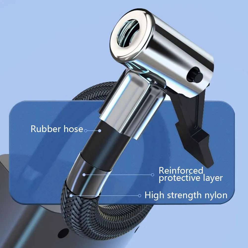 مضخة هواء لإطارات السيارة الذكية 12 فولت تضخيم بسرعة منفاخ إطارات كهربائي عالي الدقة ضاغط هواء للسيارة لإطارات دراجة السيارة