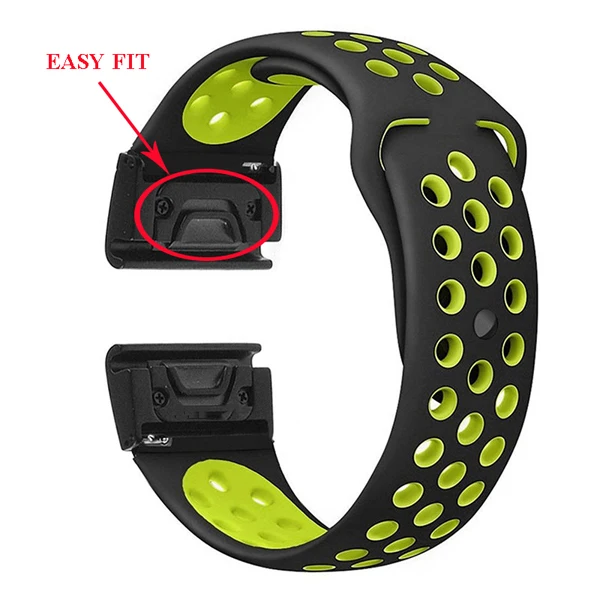 Metal Easy Fit Strap For Garmin Fenix 7X 6 6S Pro 5X 5 5Plus 3HR Forerunner 935 Silicone Breathabl Band Quick Release Wirstband