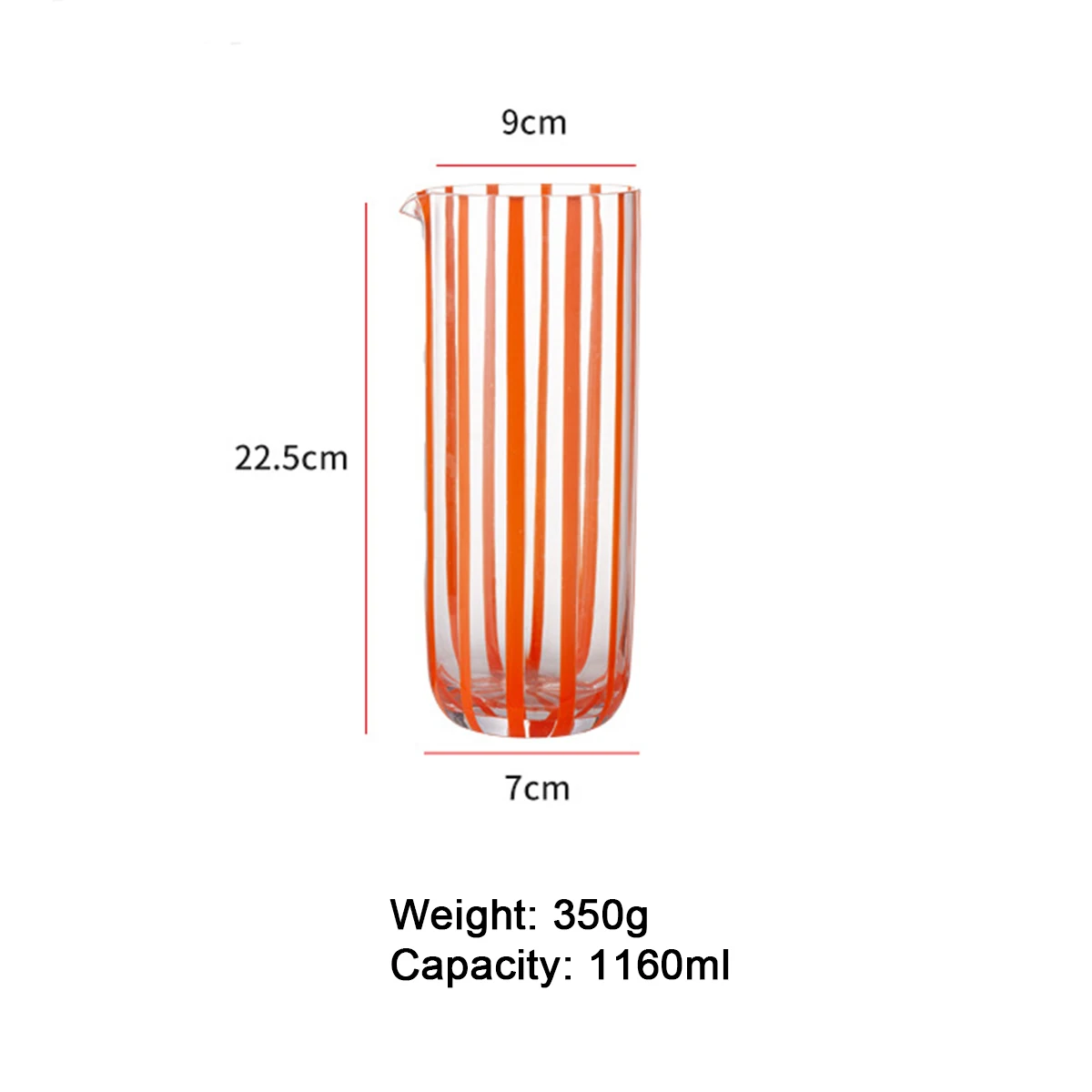 (Can Engrave logo) 1160ML Large Cpacity Household Glass Cold Water Kettle, Teapot, Juice Pot, Anti-explosion and Heat-resistant