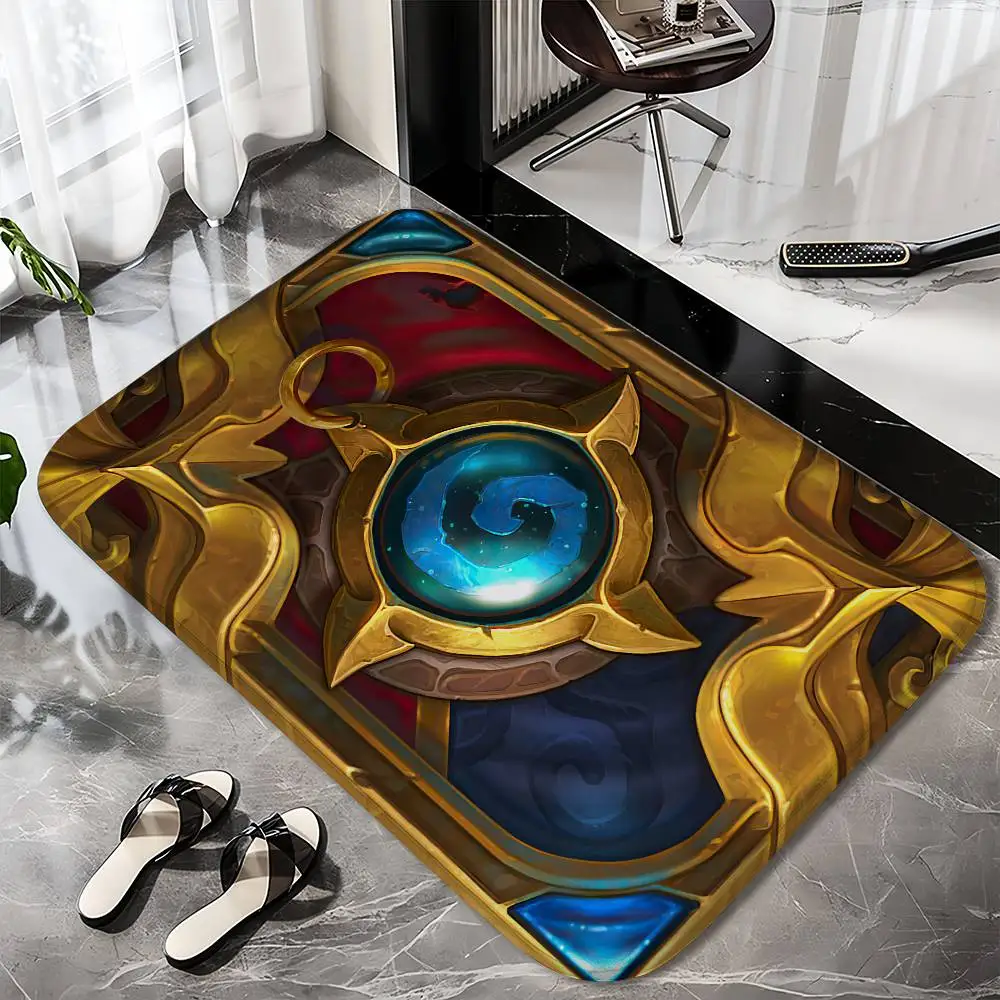 

H-Hearthstones Floor Mat Printed Large Carpets Room And Bedroom Carpets Bathroom Anti Slip Door MATS Small Carpets