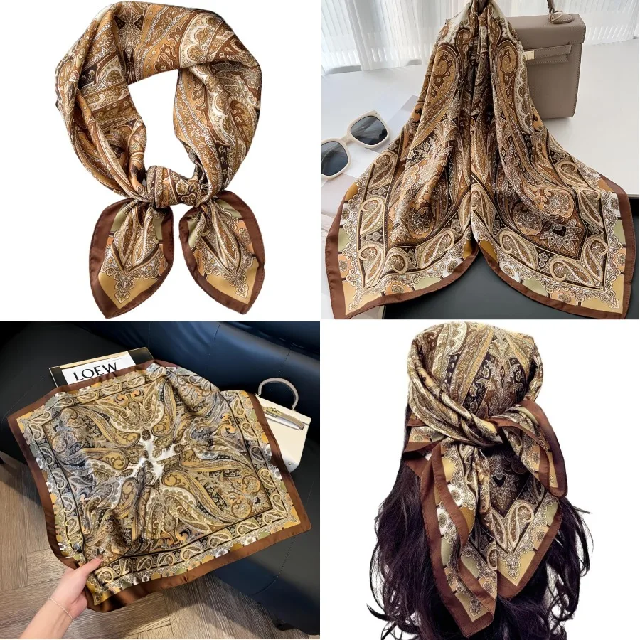 وشاح رأس أنيق من الساتان مع نسيج يشبه الحرير مثالي لحماية الشعر النسائي وإكسسوارات عصرية أنيقة خفيفة الوزن