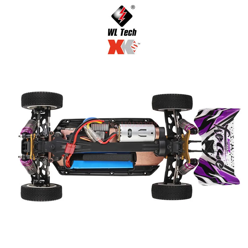 WL New Remote Control Rc Electric Four-Wheel Drive Racing Car Alloy Chassis Remote Control Off-Road Drift High-Speed Car Model