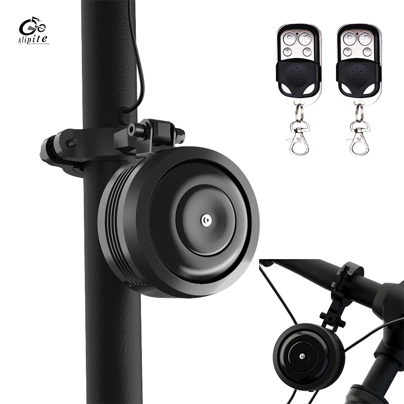 125db USB Charge Bicycle Electric Bell Cycle Motorcycle Scooter Trumpet Horn Optional Anti-theft Alarm Siren & Remote Control