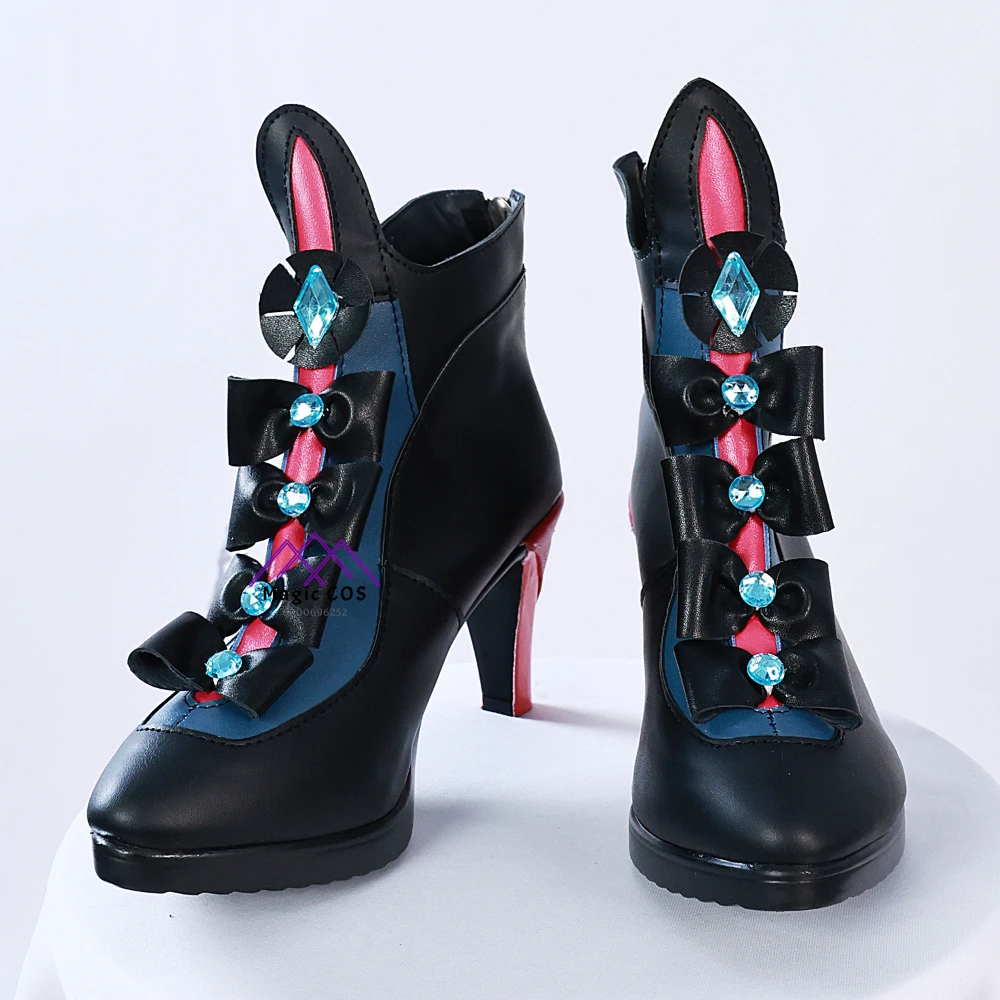 لعبة Wuthering Waves أزياء تنكرية أنيمي كارلوتا لعب الأدوار الملابس الوردي الأبيض فستان شعر مستعار للنساء الكبار كوميك كون الزي