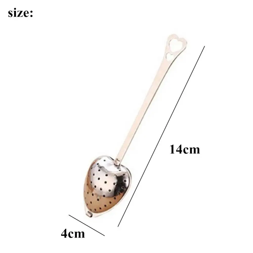 Tea-strainer Portable Coffee Vanilla Spices Heart-shaped Stainless Steel Kitchen Gadget Leaky Tea Durable Antirust Tea Set