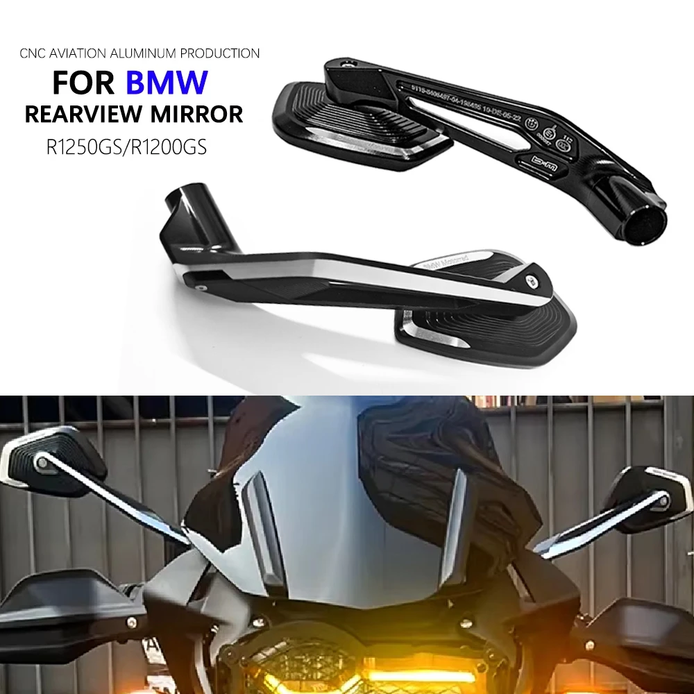 

For BMW Motorrad R1250 GS R1200 GS Motorcycle CNC Rearview Mirror F750 GS F850 GS/ADVENTUER Aluminum Side Rear View Mirrors