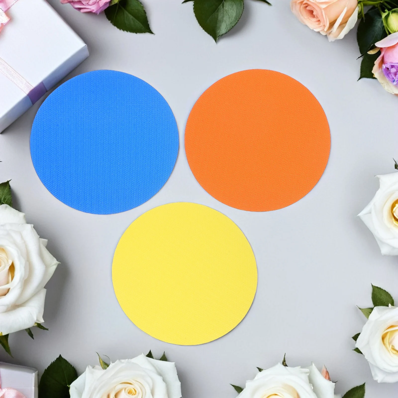 Round Colorful Rug Sticker for Teaching Circular Game Carpet Spots Classroom