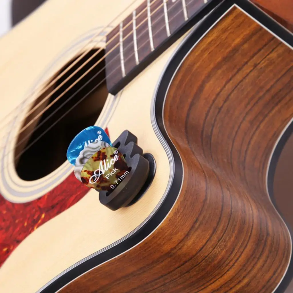 Silicone Plectrums Holder Suction Cup Pick Organizer Musical Instrument Parts for Guitar Banjo Mandolin