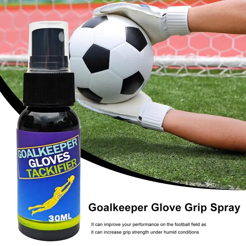 Spray per impugnatura da calcio Guanti da portiere portatili da 30 ml Spray appiccicoso da calcio Migliora il controllo Spray per impugnatura da basket Asciugatura rapida